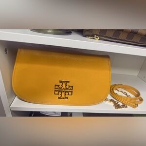 Tory Burch Britten Yellow Crossbody